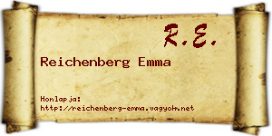 Reichenberg Emma névjegykártya