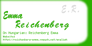 emma reichenberg business card